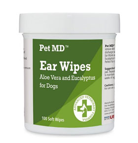 Pet MD Aloe Vera & Eucalyptus Dog Ear Wipes