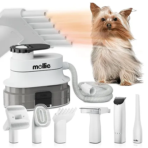 Mollie Dog Grooming Vacuum & Hair Blower & Electric Clippers